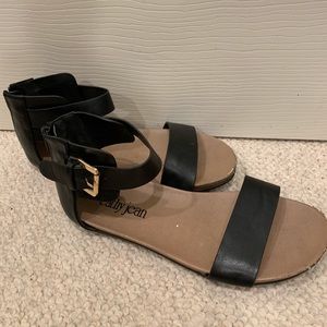 Black Ankle Strap Sandals